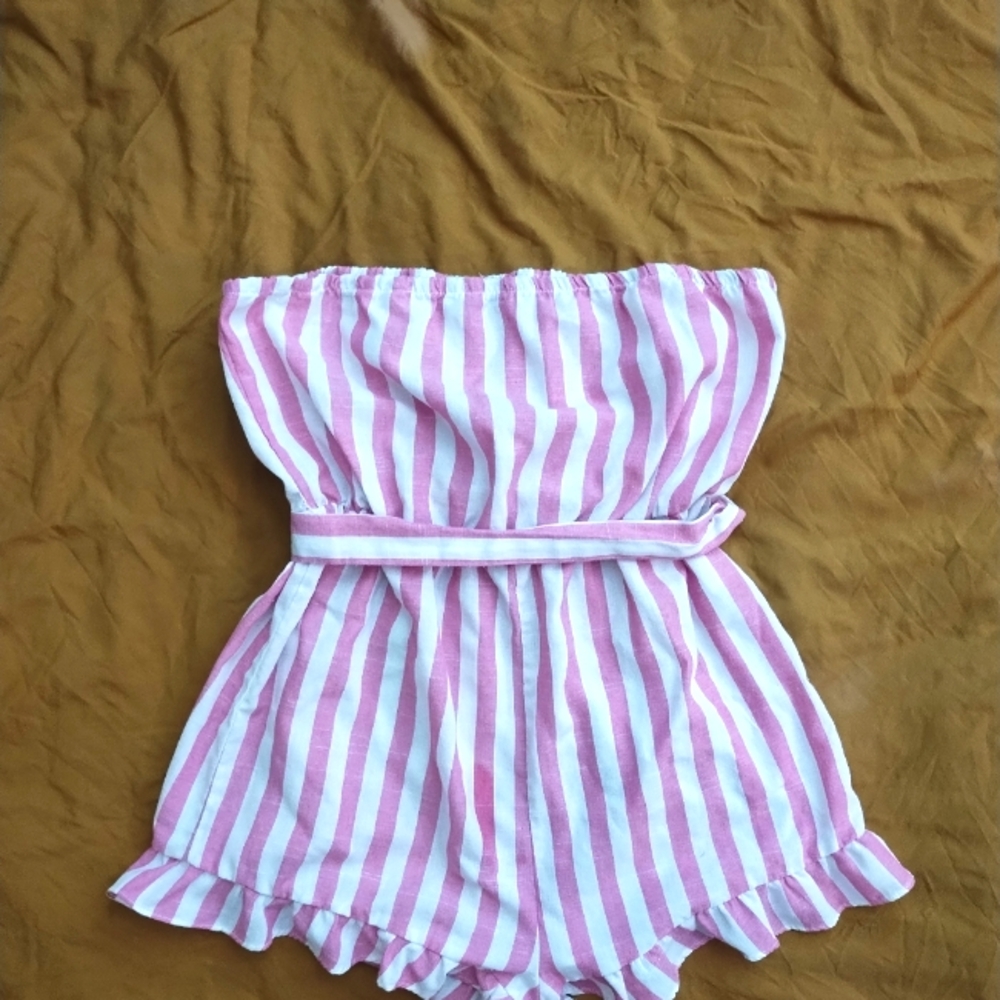 Shein strapless romper